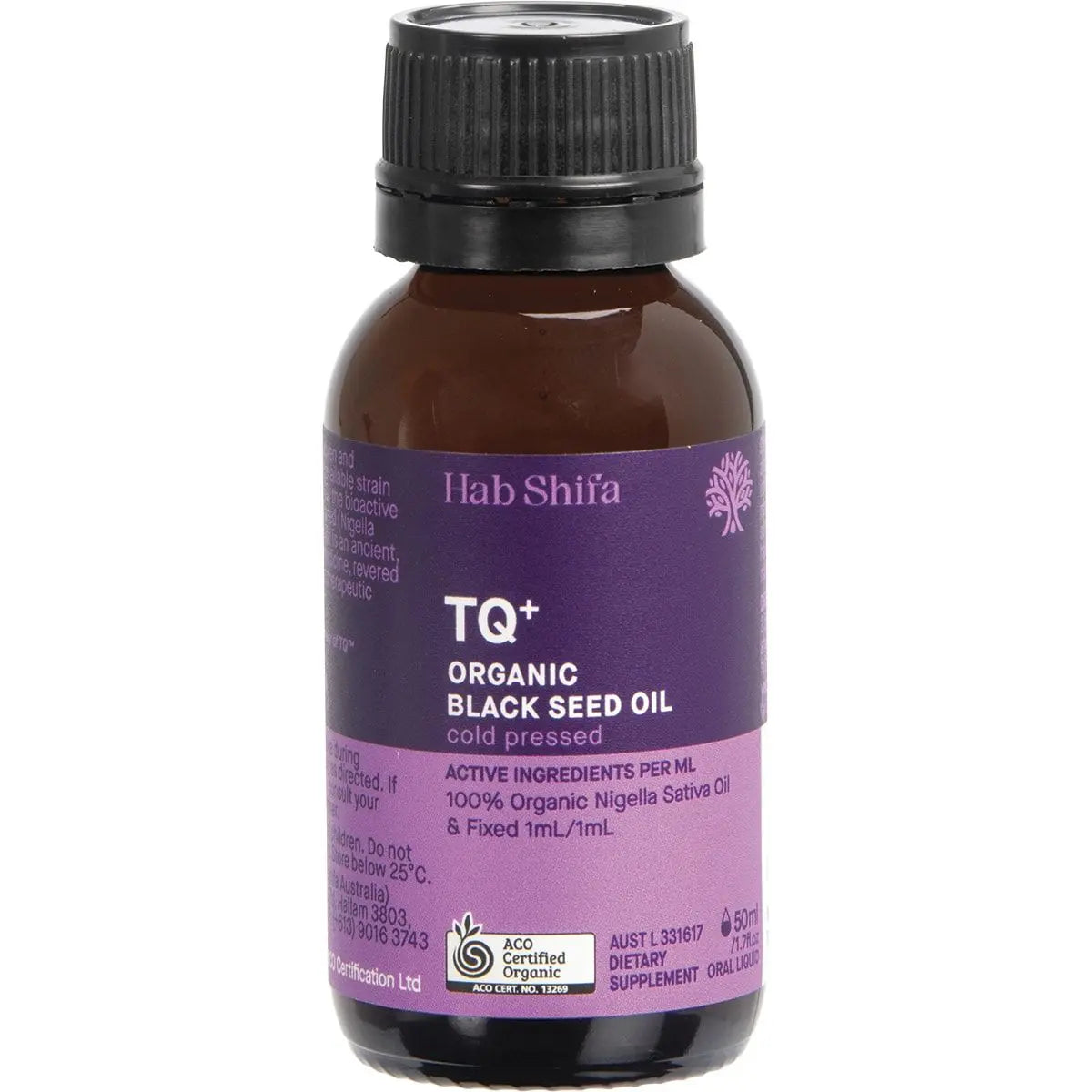 Hab Shifa TQ+ Organic Black Seed Oil 50ml HAB