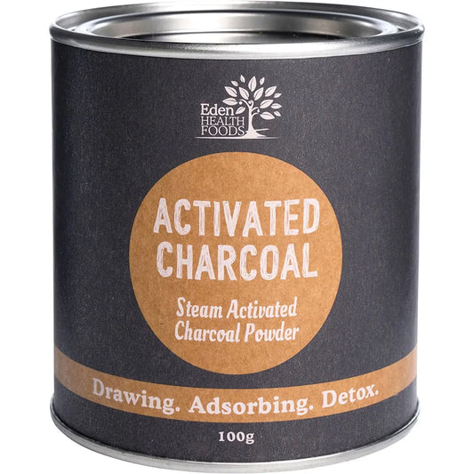 EDEN HEALTHFOODS Activated Charcoal Steam Activated Charcoal Powder 100g EDEN HEALTHFOODS