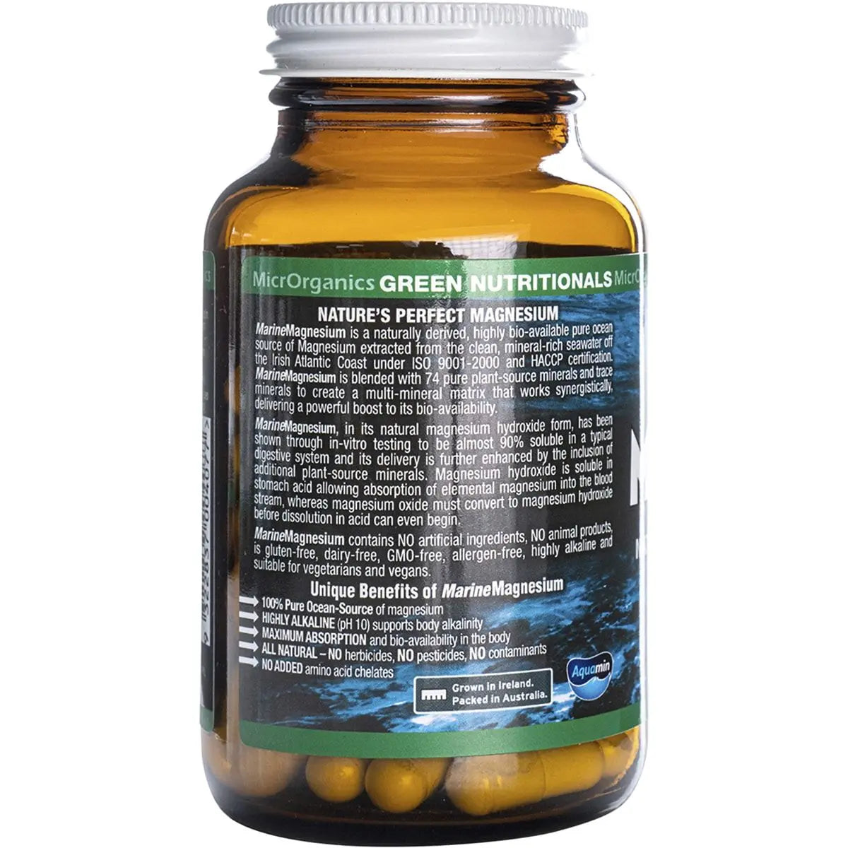 Green Nutritionals Marine Magnesium Vegan Capsules (260mg) 60 GREEN NUTRITIONALS