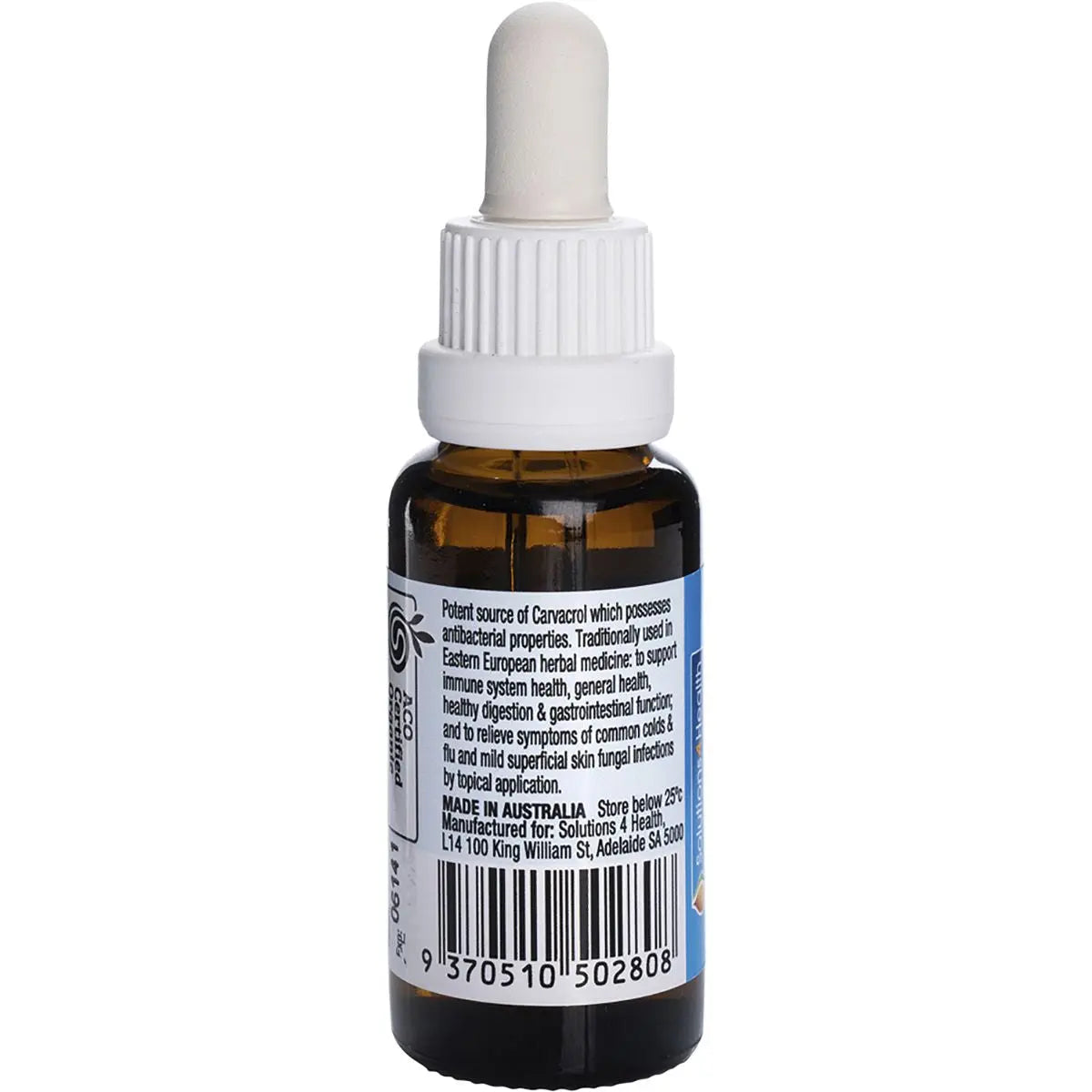 SOLUTIONS 4 HEALTH Oil Of Wild Oregano 25ml SOLUTIONS 4 HEALTH