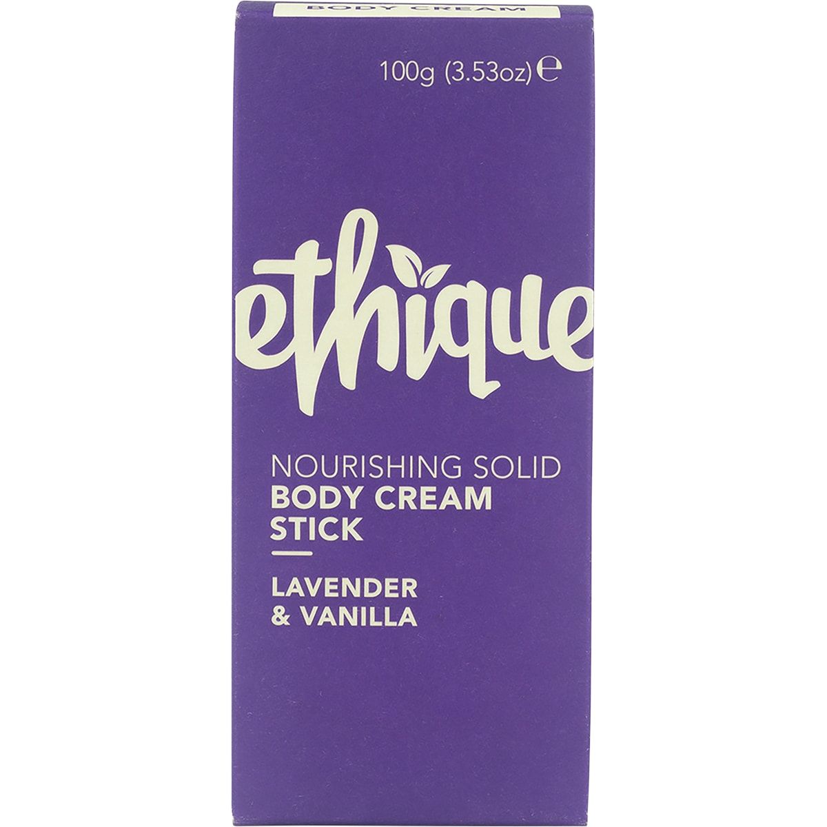 ETHIQUE Solid Body Cream Stick Lavender & Vanilla 100g ETHIQUE