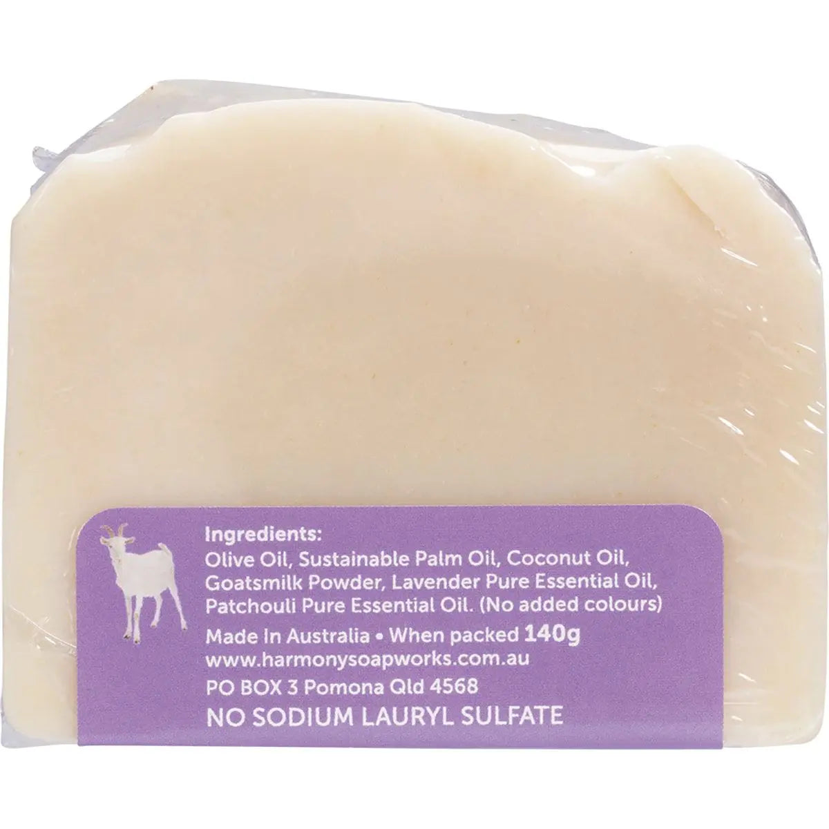 Harmony Soapworks Goat's Milk Soap Lavender & Patchouli 140g HARMONY