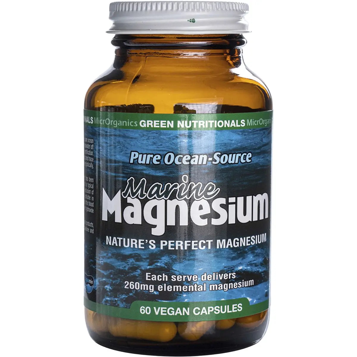 Green Nutritionals Marine Magnesium Vegan Capsules (260mg) 60 GREEN NUTRITIONALS