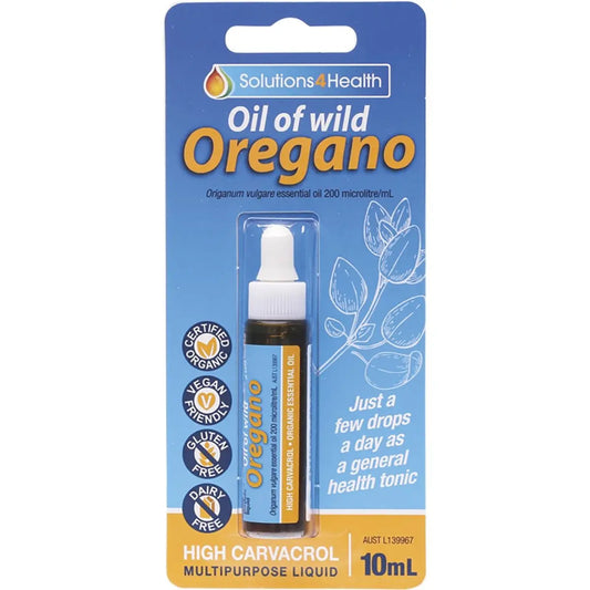 SOLUTIONS 4 HEALTH Oil Of Wild Oregano 10ml SOLUTIONS 4 HEALTH