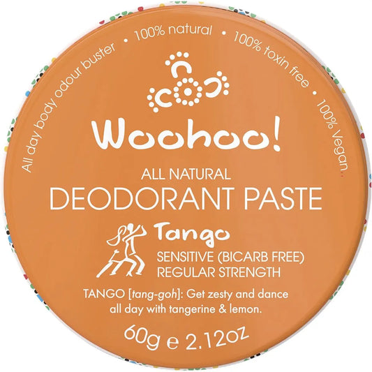 WOOHOO BODY Deodorant Paste (Tin) Tango - Sensitive (Bicarb Free) 60g WOOHOO BODY