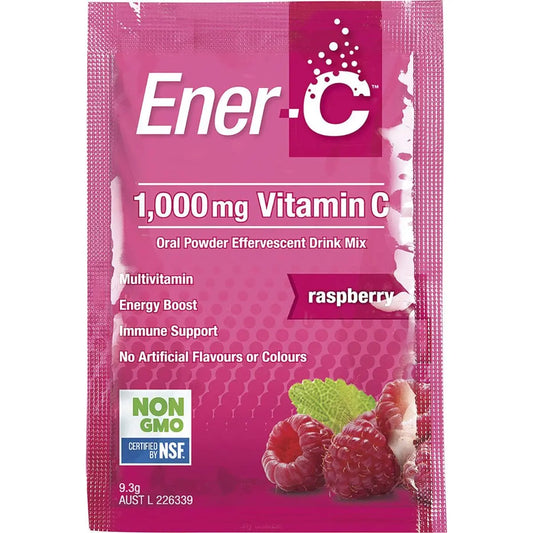 MARTIN & PLEASANCE Ener-C 1000mg Vitamin C Drink Mix Raspberry Sachets 12 MARTIN & PLEASANCE