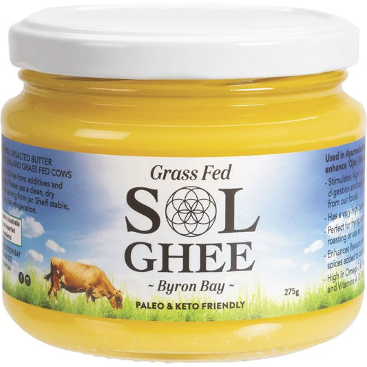 SOL ORGANICS Grass Fed Ghee 275g SOL ORGANICS