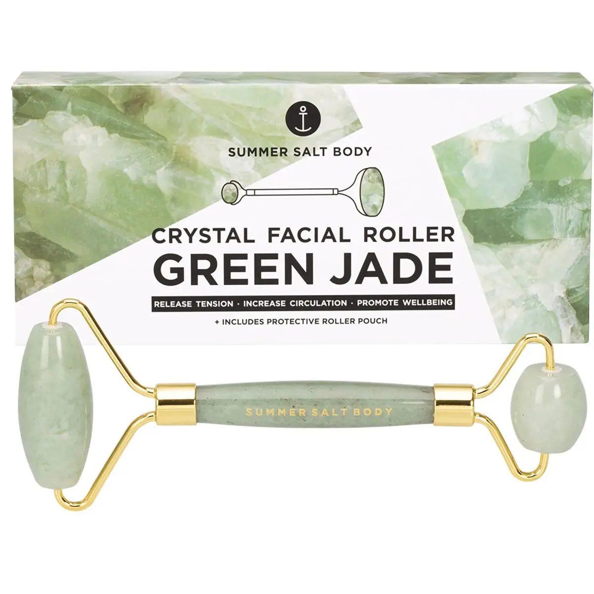 SUMMER SALT BODY Crystal Facial Roller Green Jade 1 SUMMER SALT BODY