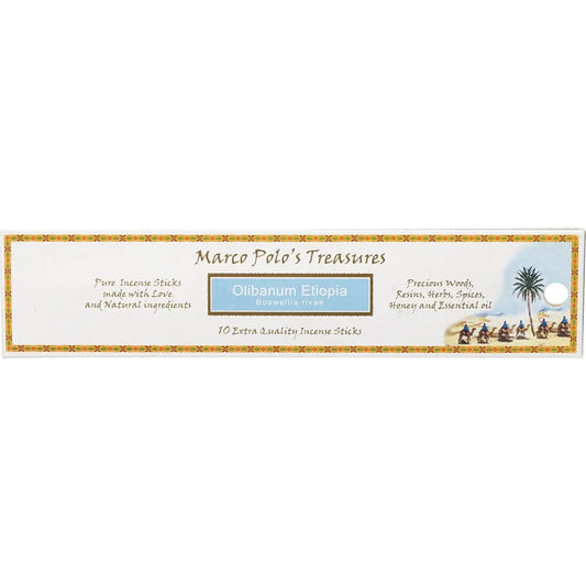 MARCO POLO'S TREASURES Incense Sticks Olibanum Etiopia 10 MARCO POLO