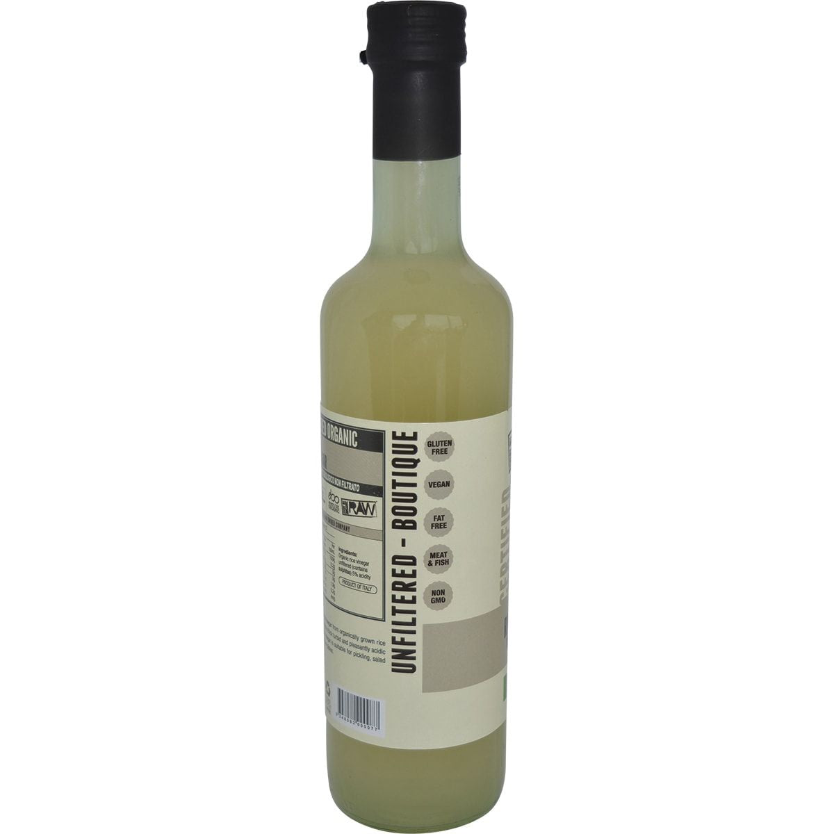 EVERY BIT ORGANIC RAW Rice Wine Vinegar With The Mother 500ml 6PK EVERY BIT
