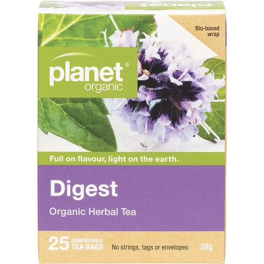 PLANET ORGANIC Herbal Tea Bags Digest 25 PLANET ORGANIC