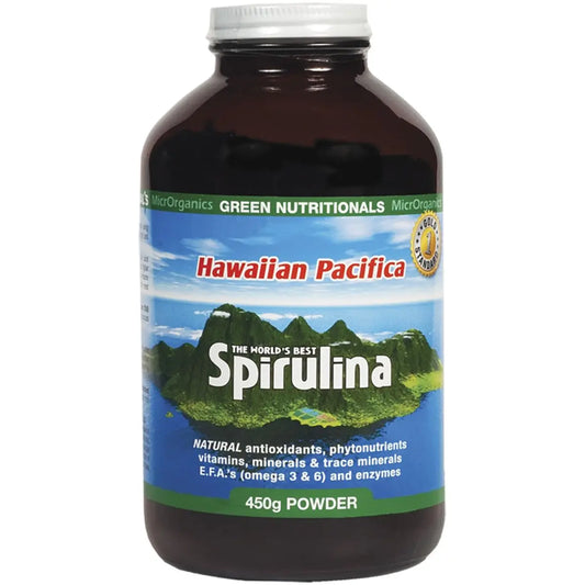 GREEN NUTRITIONALS Hawaiian Pacifica Spirulina Powder 450g GREEN NUTRITIONALS