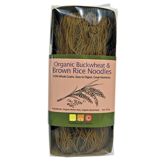 NUTRITIONIST CHOICE Rice Noodles Buckwheat & Brown 200g NUTRITIONIST CHOICE
