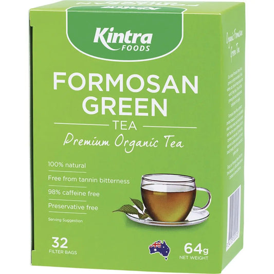 KINTRA FOODS Formosan Green Tea Tea Bags 32 KINTRA FOODS