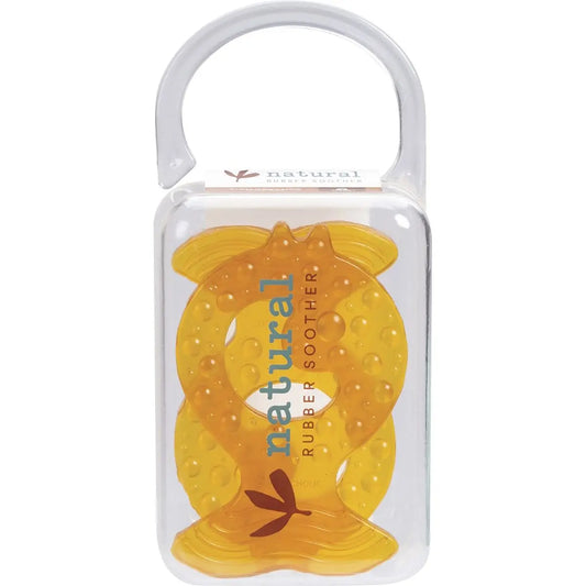 NATURAL RUBBER SOOTHERS Teether - Twin Pack Fish 2 NATURAL RUBBER