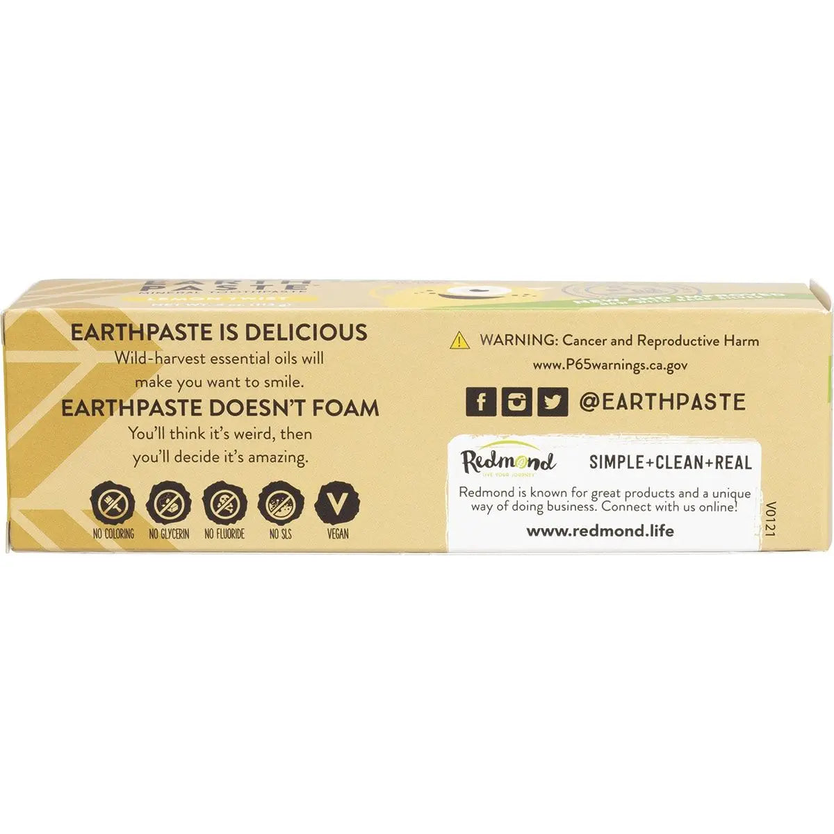 REDMOND Earthpaste - Toothpaste With Silver Lemon Twist 113g REDMOND