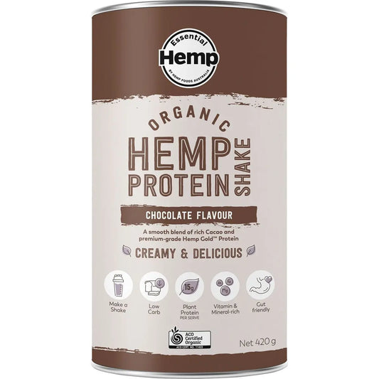 ESSENTIAL HEMP Organic Hemp Protein Chocolate 420g ESSENTIAL HEMP