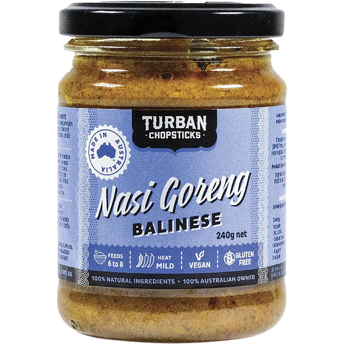 TURBAN CHOPSTICKS Curry Paste Nasi Goreng Balinese 240g TURBAN CHOPSTICKS