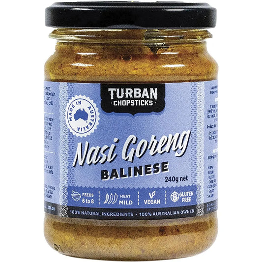 TURBAN CHOPSTICKS Curry Paste Nasi Goreng Balinese 240g TURBAN CHOPSTICKS