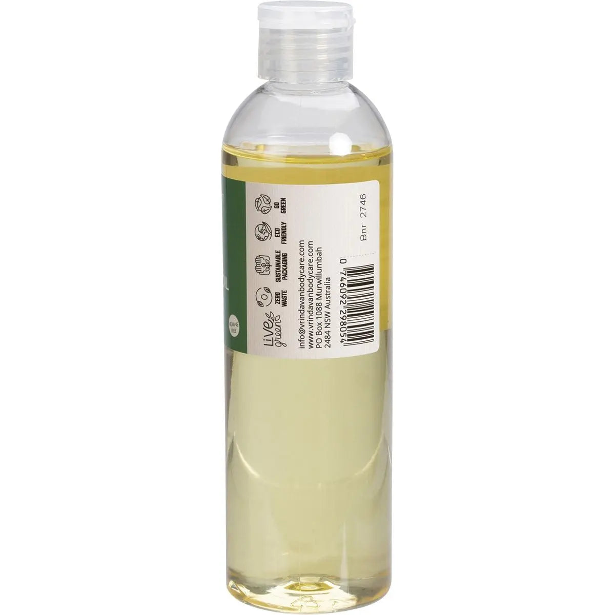 VRINDAVAN Castor Oil Certified Organic 250ml VRINDAVAN