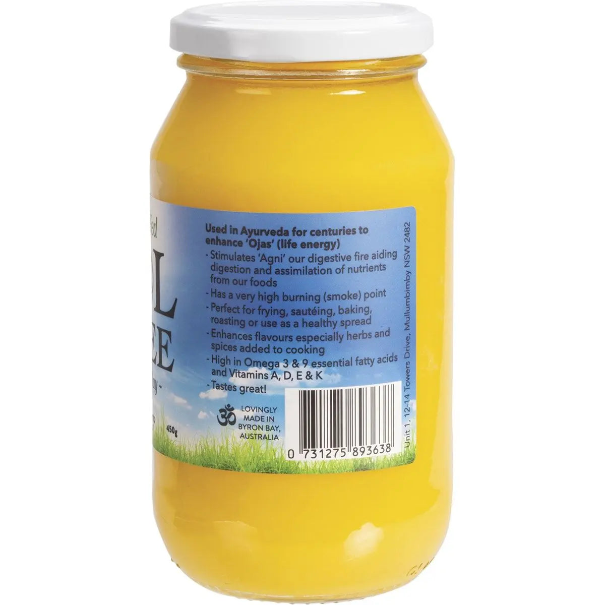 SOL ORGANICS Grass Fed Ghee 450g SOL ORGANICS