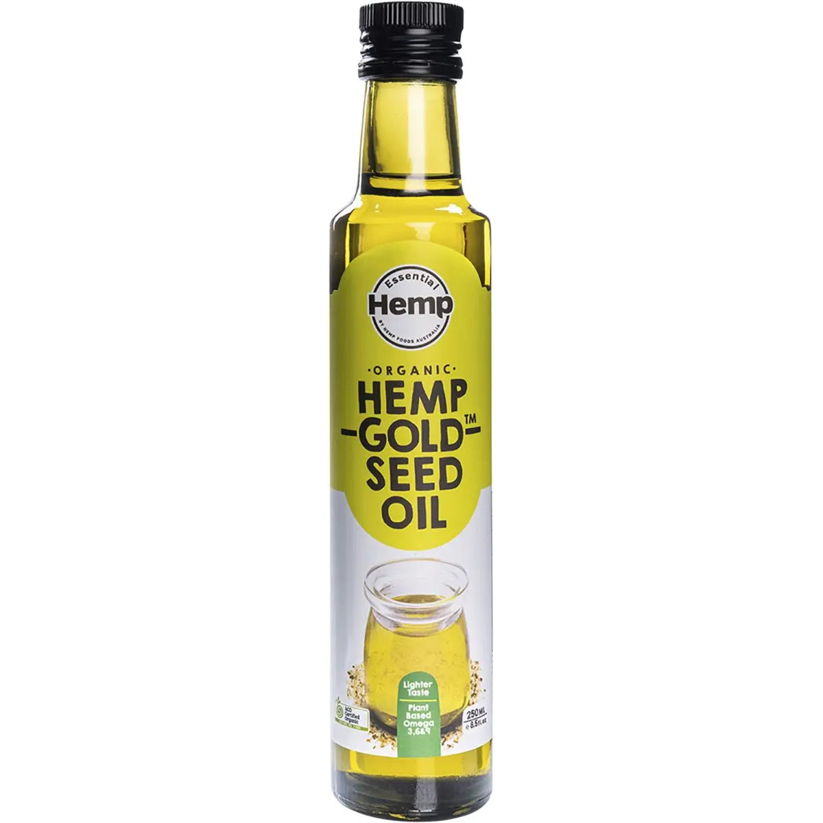 ESSENTIAL HEMP Organic Hemp Gold Seed Oil Contains Omega 3, 6 & 9 250ml 6PK ESSENTIAL HEMP