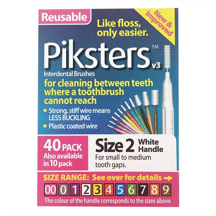 Piksters Size 2 White 40Pk - Cutprice Online