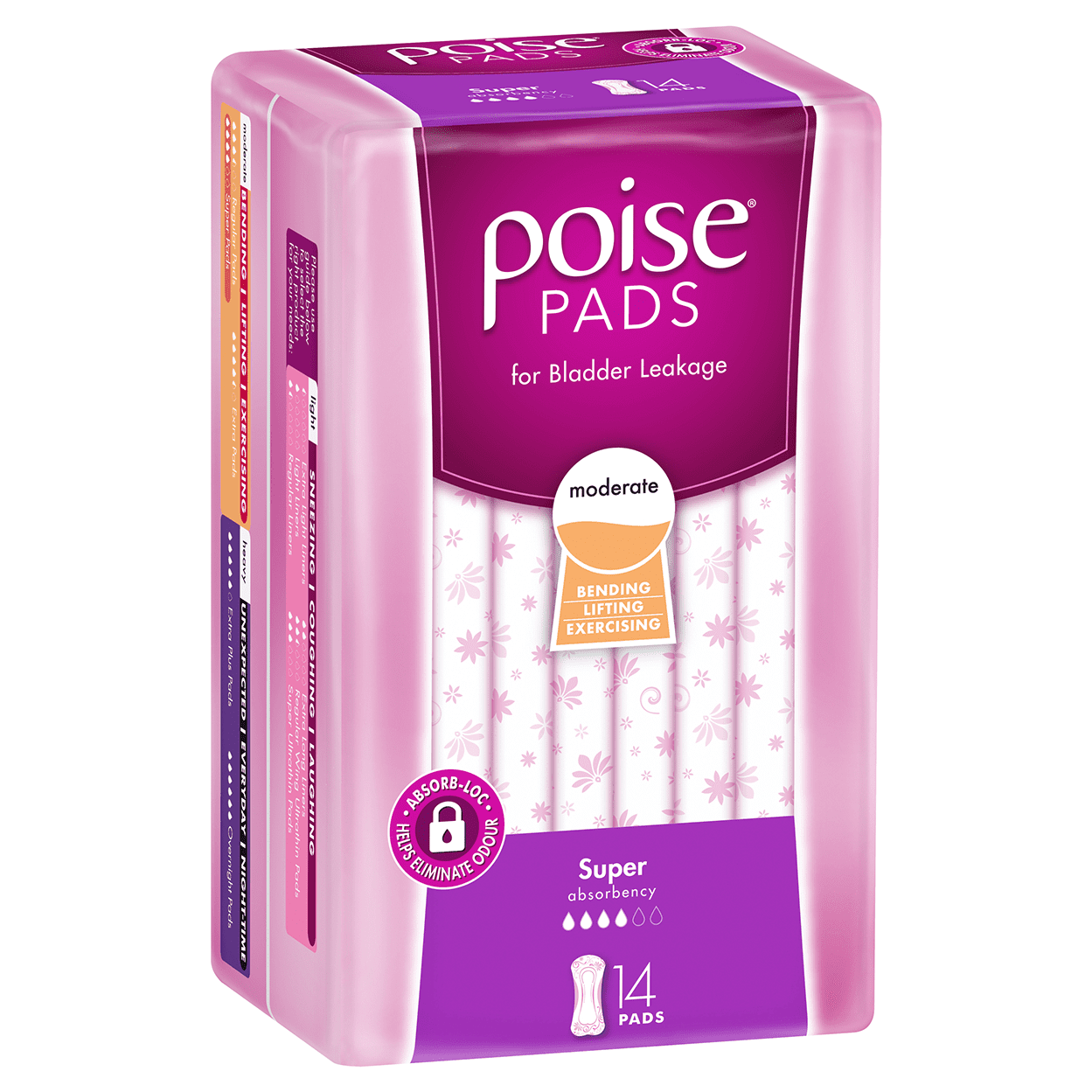 Poise Pads For Bladder Leaks Super 14 Pack - Cutprice Online