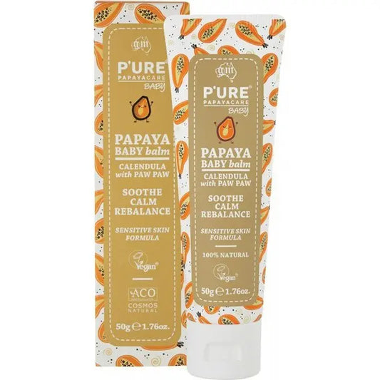 P'URE PAPAYACARE Papaya Baby Balm Calendula With Paw Paw 50g URE PAPAYACARE