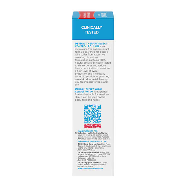 Dermal Therapy Sweat Control Lotion ROLL ON  60ml - Cutprice Online