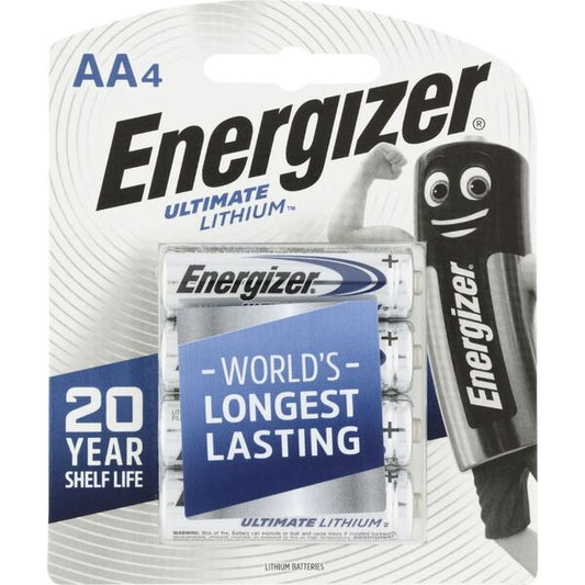 Energizer Lithium Ultimate Aa Batteries 4 Pack - Cutprice Online