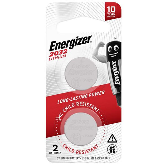 Energizer 2032 Lithium Coin Battery Pack of 2 - Cutprice Online