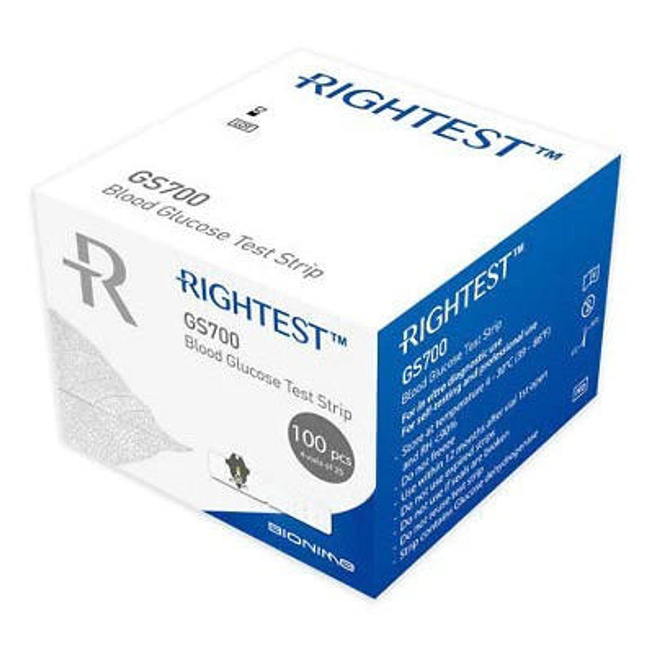 Rightest GS700 Blood Glucose Test Strips 100PK - Cutprice Online