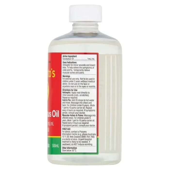 Bosisto's Eucalyptus Oil 500ml - Cutprice Online