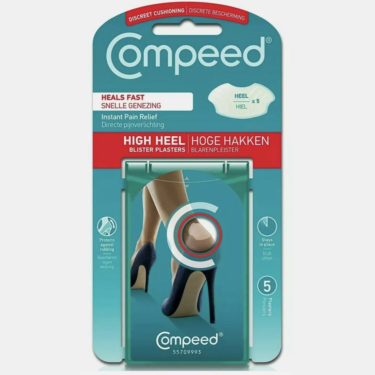 Compeed High Heel Blister MED Plasters 5PK - Cutprice Online