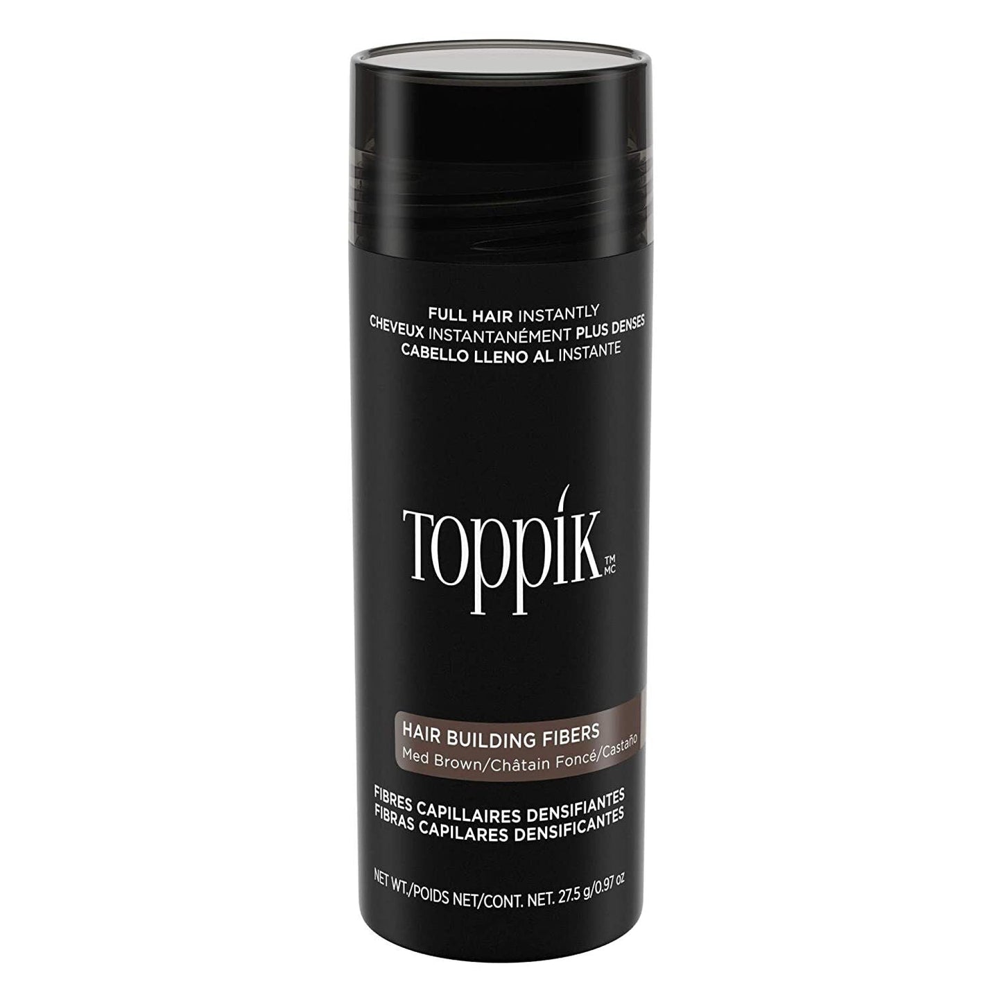 TOPPIK MEDIUM BROWN BUILD FIBRE 27.5G - Cutprice Online