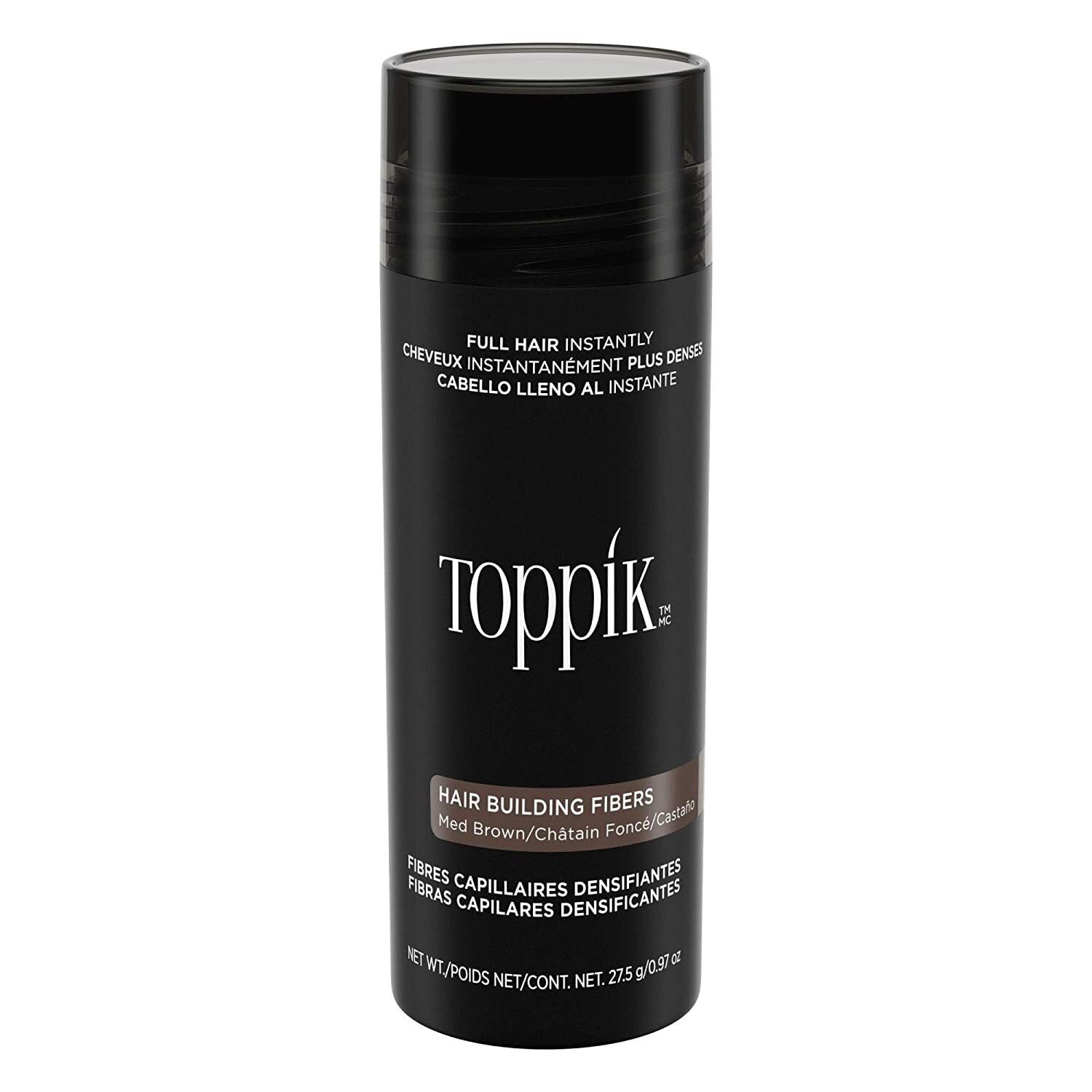 TOPPIK MEDIUM BROWN BUILD FIBRE 27.5G - Cutprice Online