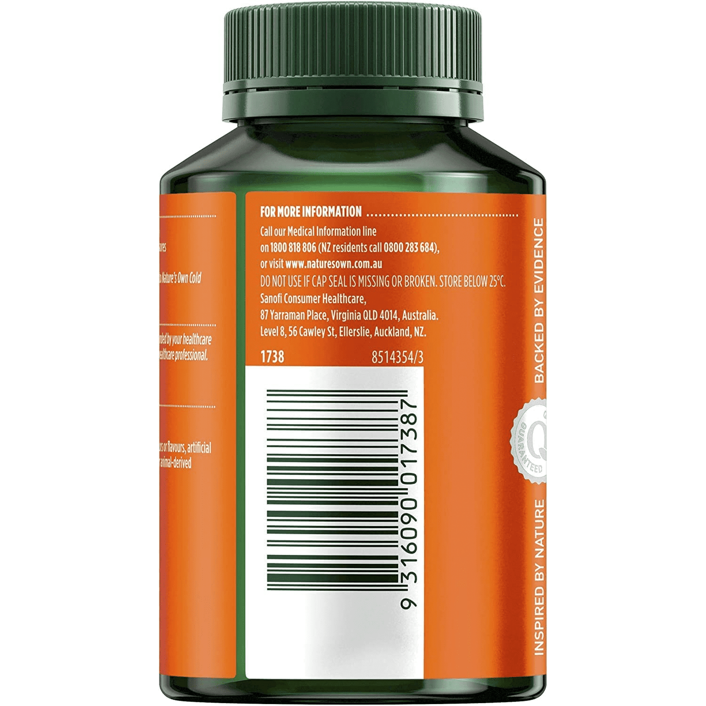 Nature's Own Double Strength Cold Sore Relief L-Lysine 1000mg 100 Tablets - Cutprice Online