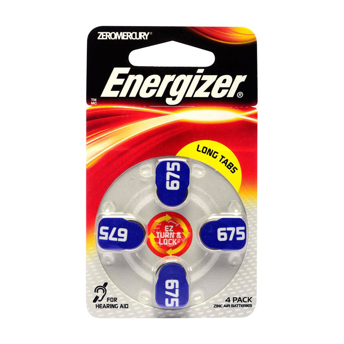 Energizer Hearing Aid AZ675 Batteries Pack of 4 - Cutprice Online