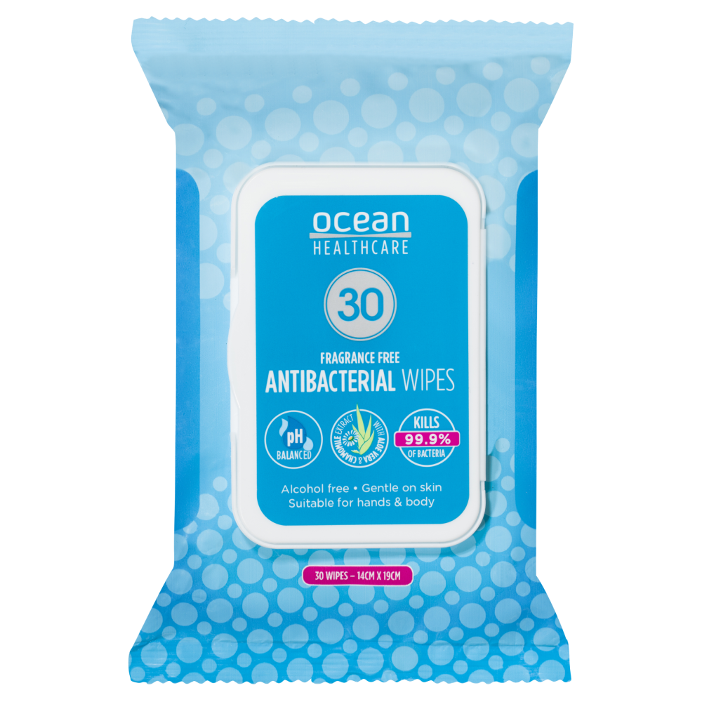 Ocean Healthcare Antibacterial Wipes 30 - Cutprice Online