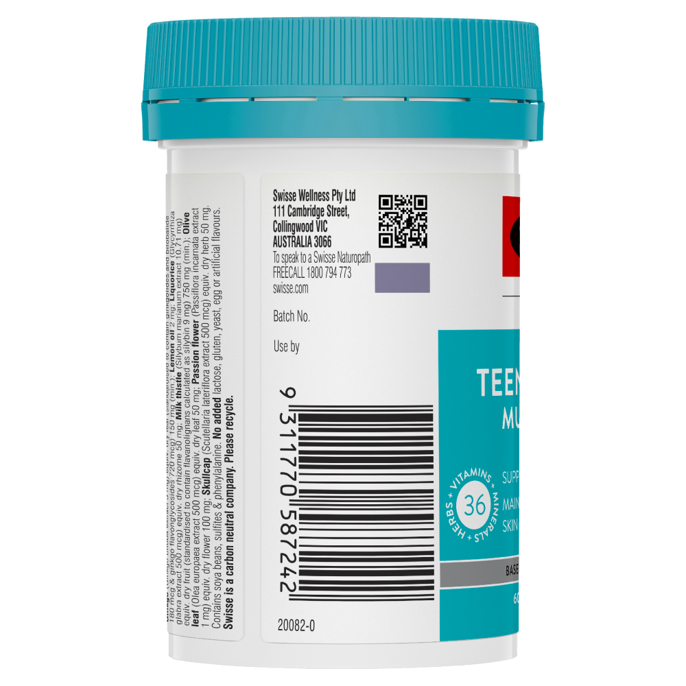 Swisse Teenage Men's Ultivite Multivitamin 60 Tablets - Cutprice Online
