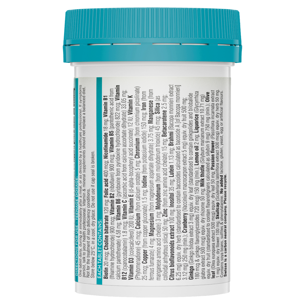 Swisse Teenage Men's Ultivite Multivitamin 60 Tablets - Cutprice Online