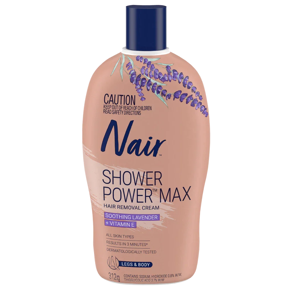 NAIR SHOWER POWER MAX CREAM 312G - Cutprice Online