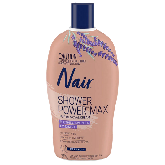 NAIR SHOWER POWER MAX CREAM 312G - Cutprice Online