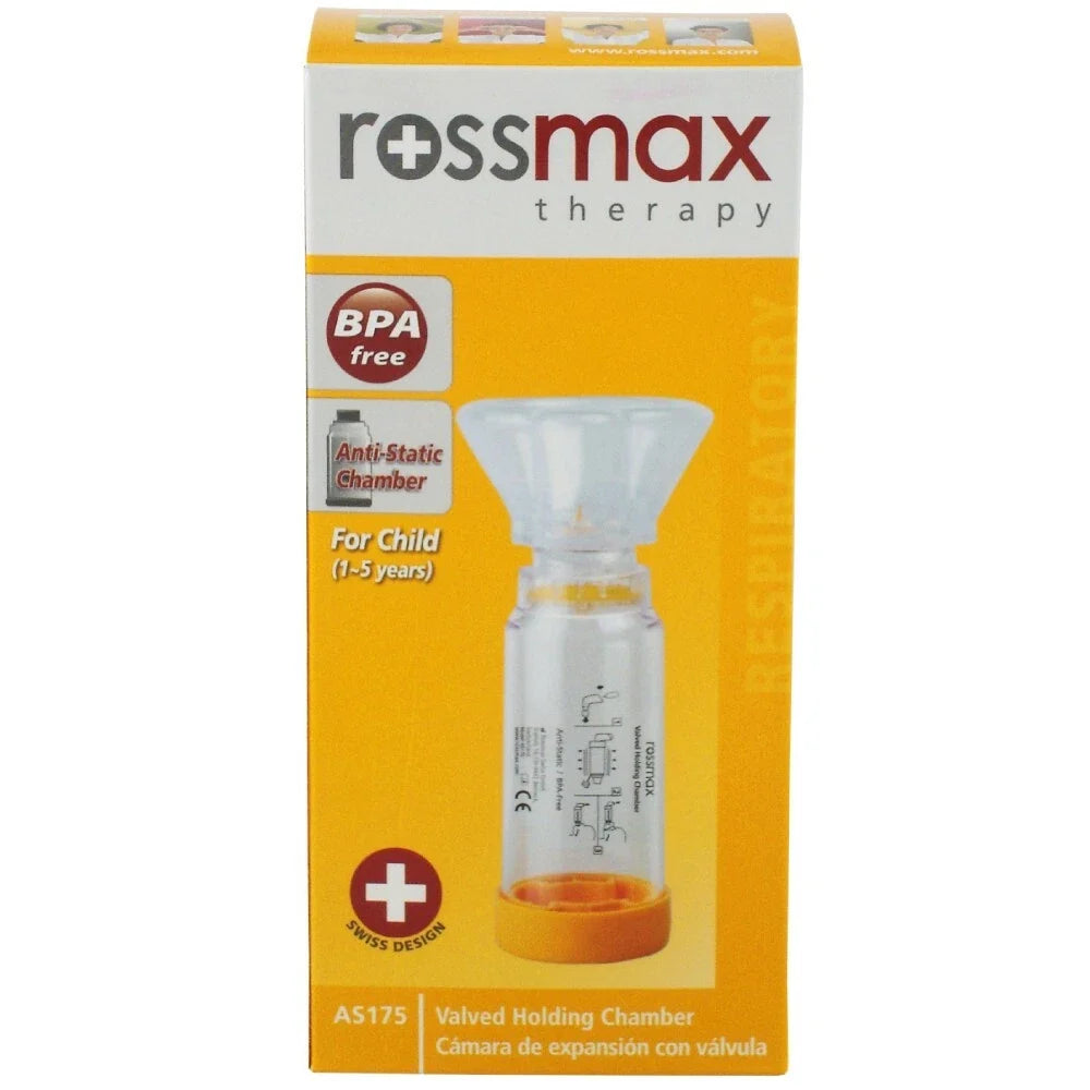 Rossmax Aero Spacer Valved Holding Chamber Medium 1 Each (For Child 1-5 years)
