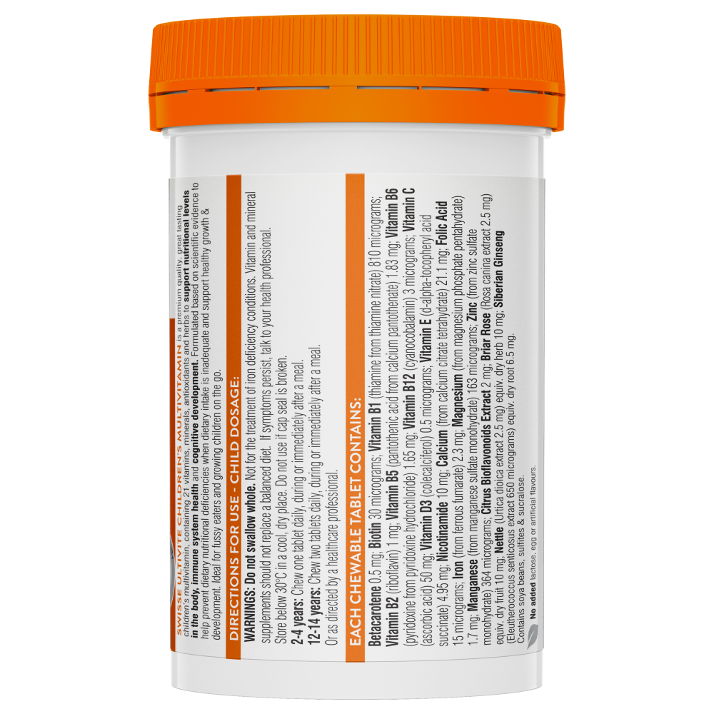 Swisse Children's Ultivite Multivitamin 120 Chewable Tablets - Cutprice Online