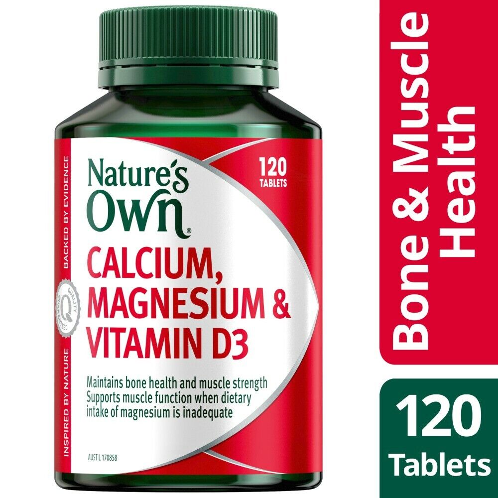 Nature's Own Calcium & Magnesium With Vitamin D3 120 Tablets - Cutprice Online