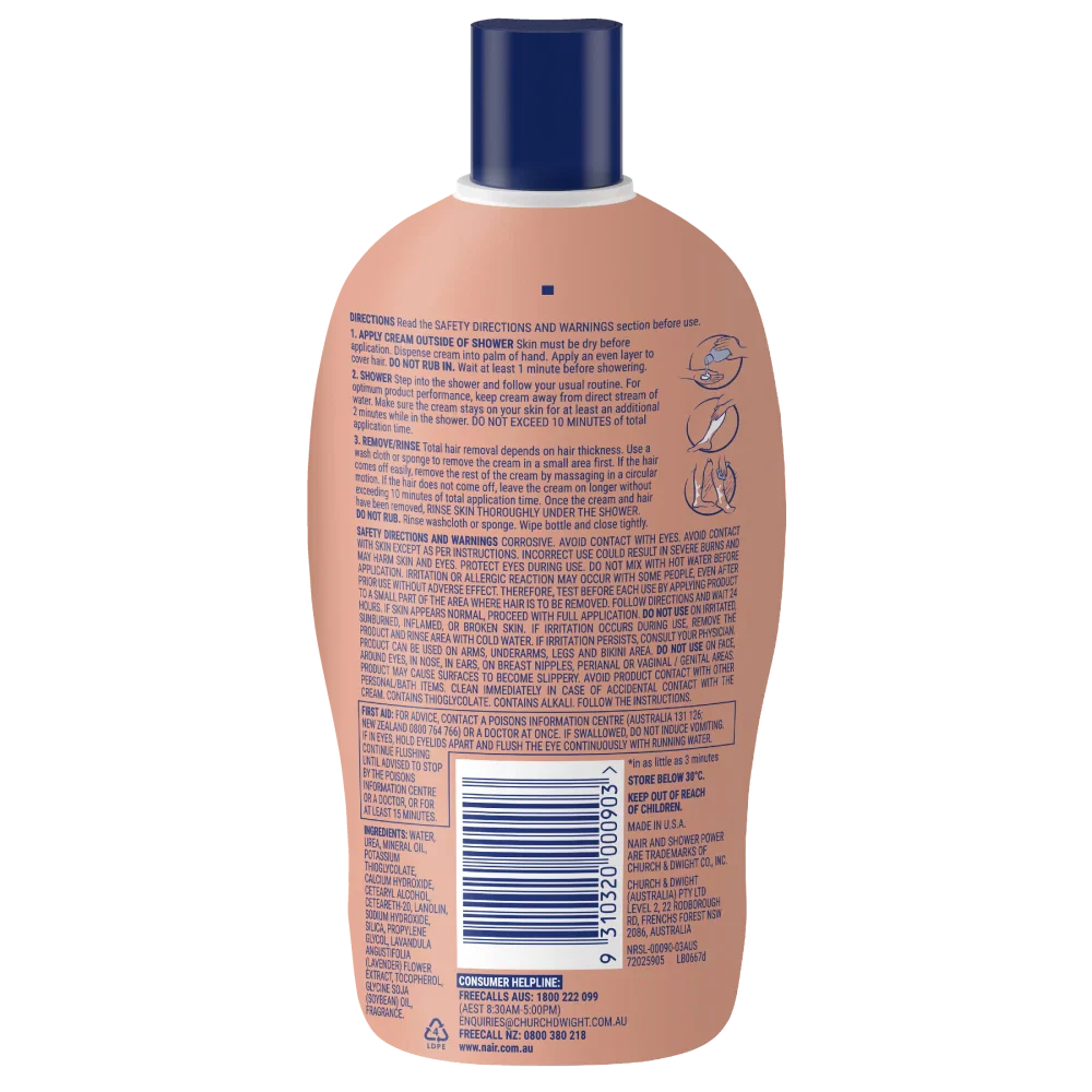 NAIR SHOWER POWER MAX CREAM 312G - Cutprice Online
