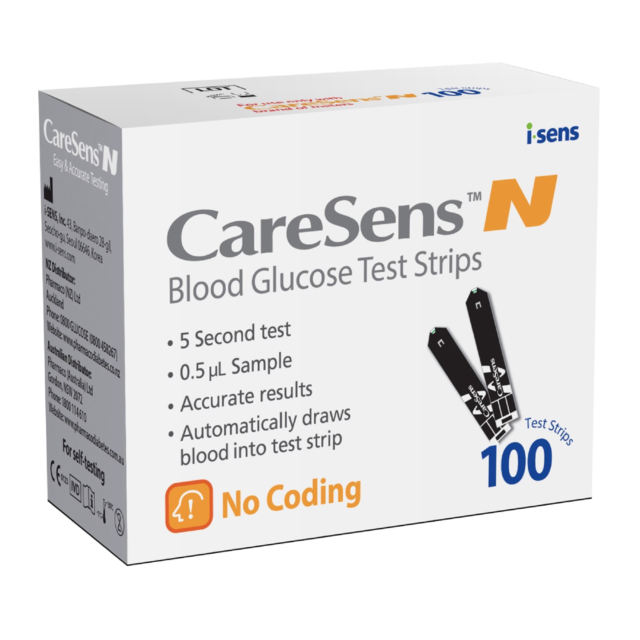 Caresens N Blood Glucose Test Strips 100 Pack - Cutprice Online