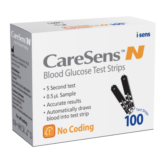 Caresens N Blood Glucose Test Strips 100 Pack - Cutprice Online